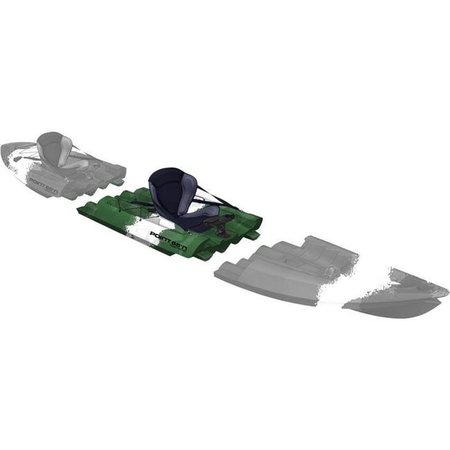 Point 65 Sweden Point 65 Sweden 317657 Tequila GTX Angler Modular Kayak Mid Section - Green Camo 317657